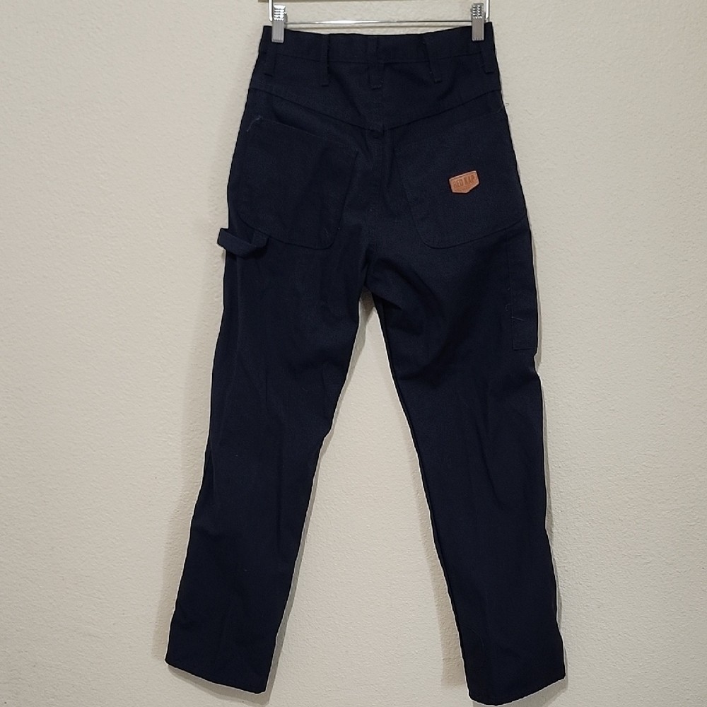 Blue Cargo Pants with Straight Leg Design - Picture 6 of 9